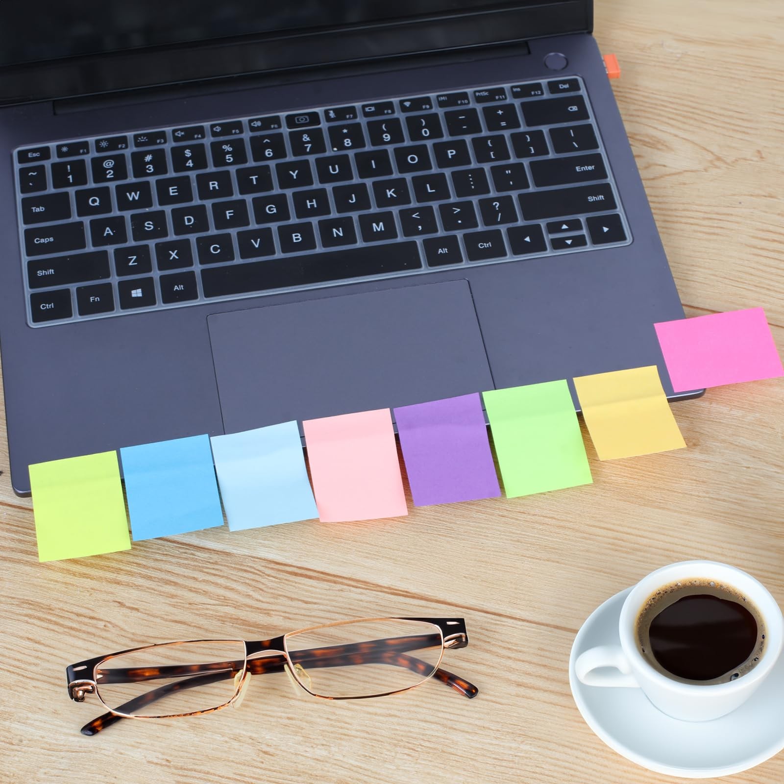 Azureal Small Sticky Notes 1.5×2 Inches, 24P 100 1.5 x 2 inches, Multicolor