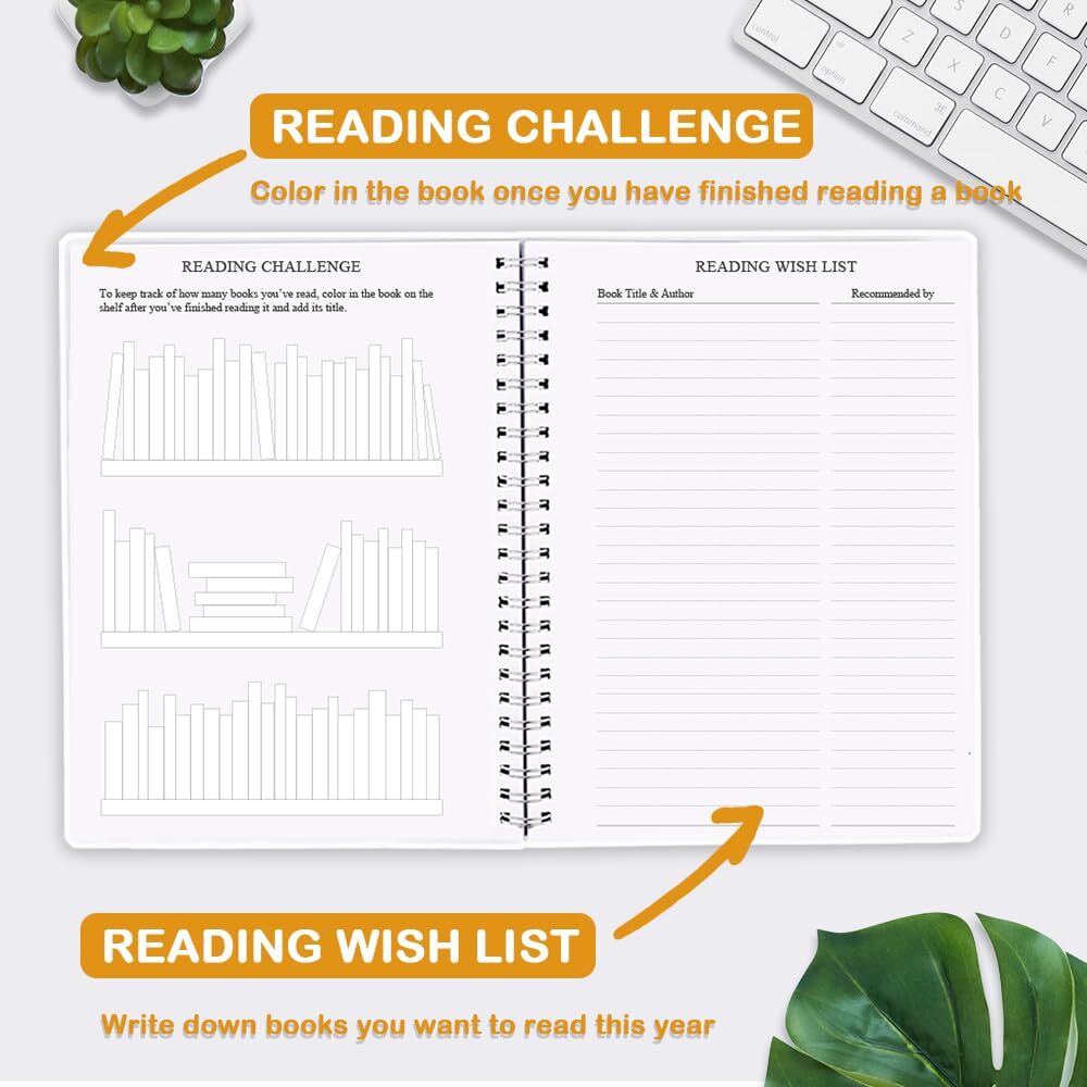 Reading Journal – Review and Track Your Reading Progress with 72 Book Reviews…