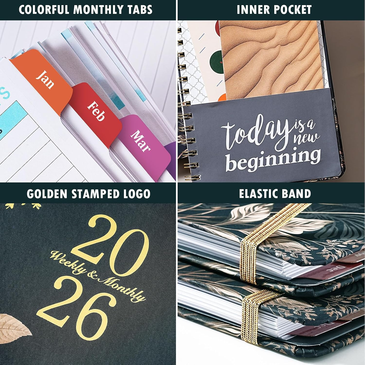 2026 Planner – 2026 Weekly & Monthly Planner, JAN. 2026 – DEC. 2026, 6.4″ x 8.5″