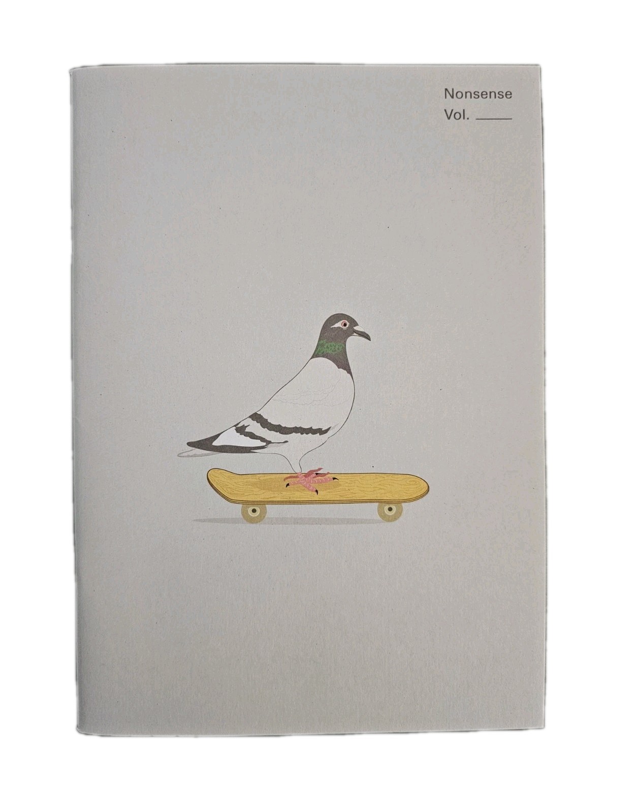 Soft Cover Lined Journal Pigion On Skateboard 48 Pages 8.5″ x 6″