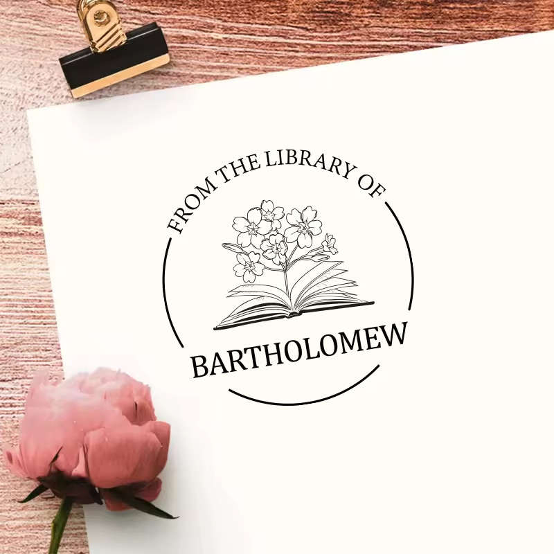 Personalized Rubber Stamp Custom Logo Name Self Inking Business Stamp