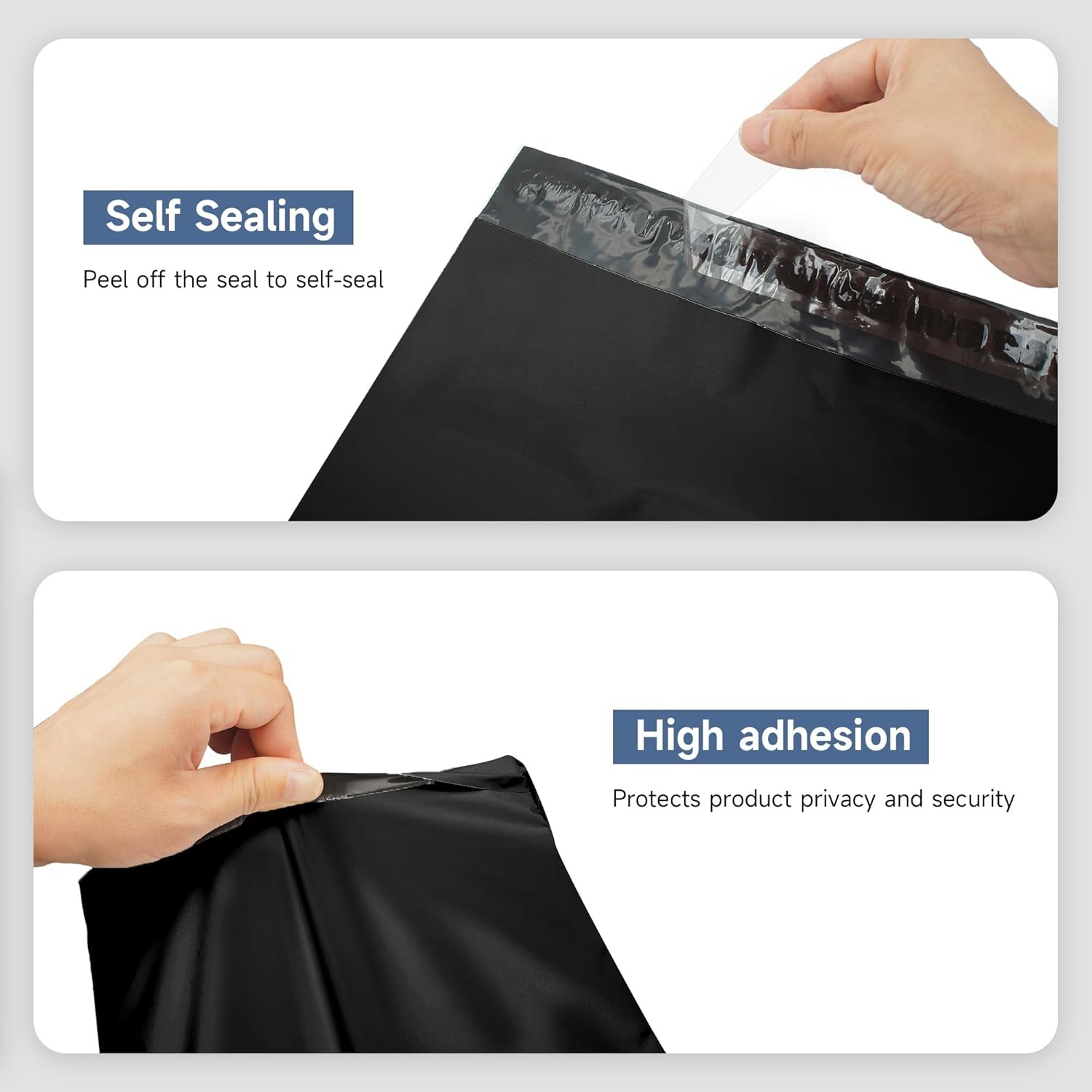 100 Large Poly Mailers 10×13 Shipping Bags for Small Business–Self Sealing Pack