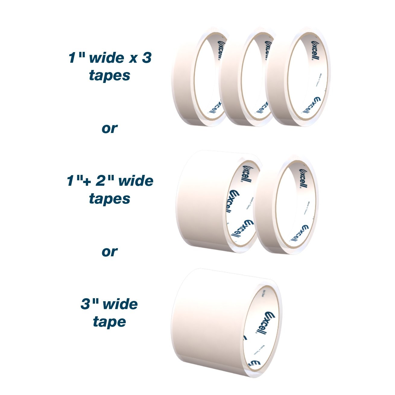 excell EX-17/3IN JVCC EX-17 Steel Desk Top For tape up to 3″ wide, Blue/Grey