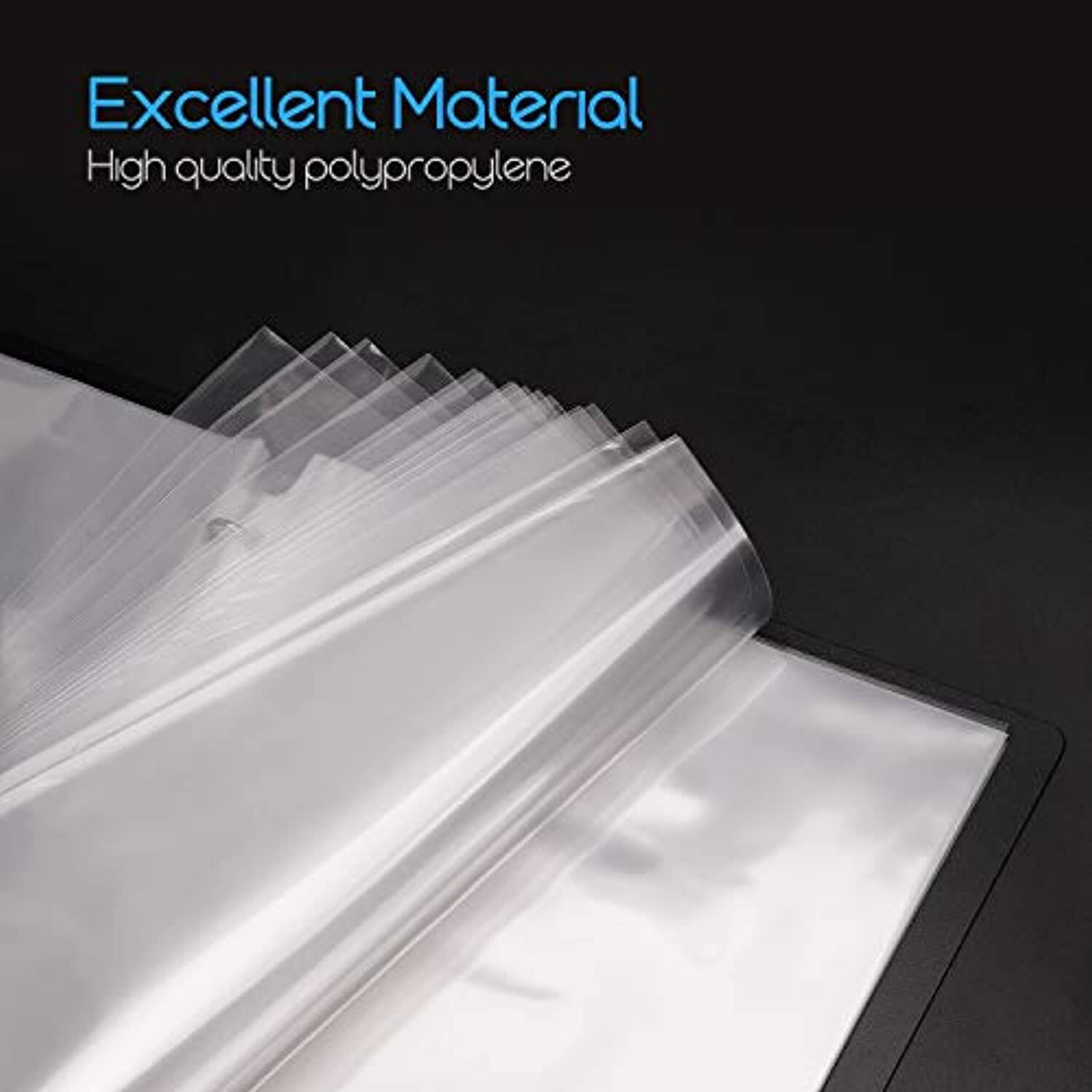 50 Pack Sheet Protectors 8.5 x 11″ Clear Page For 3 Ring Binder Plastic Sleeves