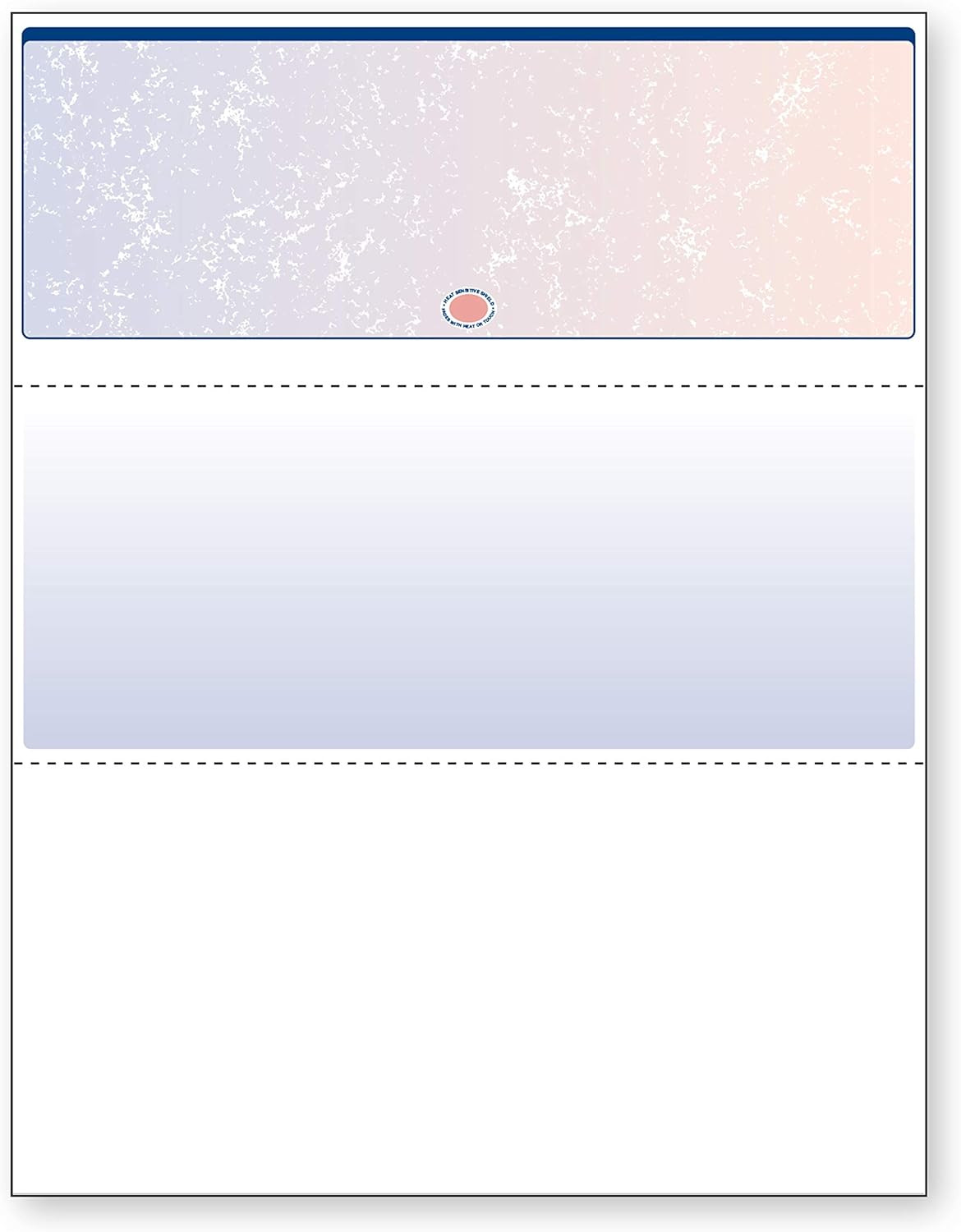 Blue/Red Premier Prismatic Top High Security Check Paper – Laser/Inkjet Printer