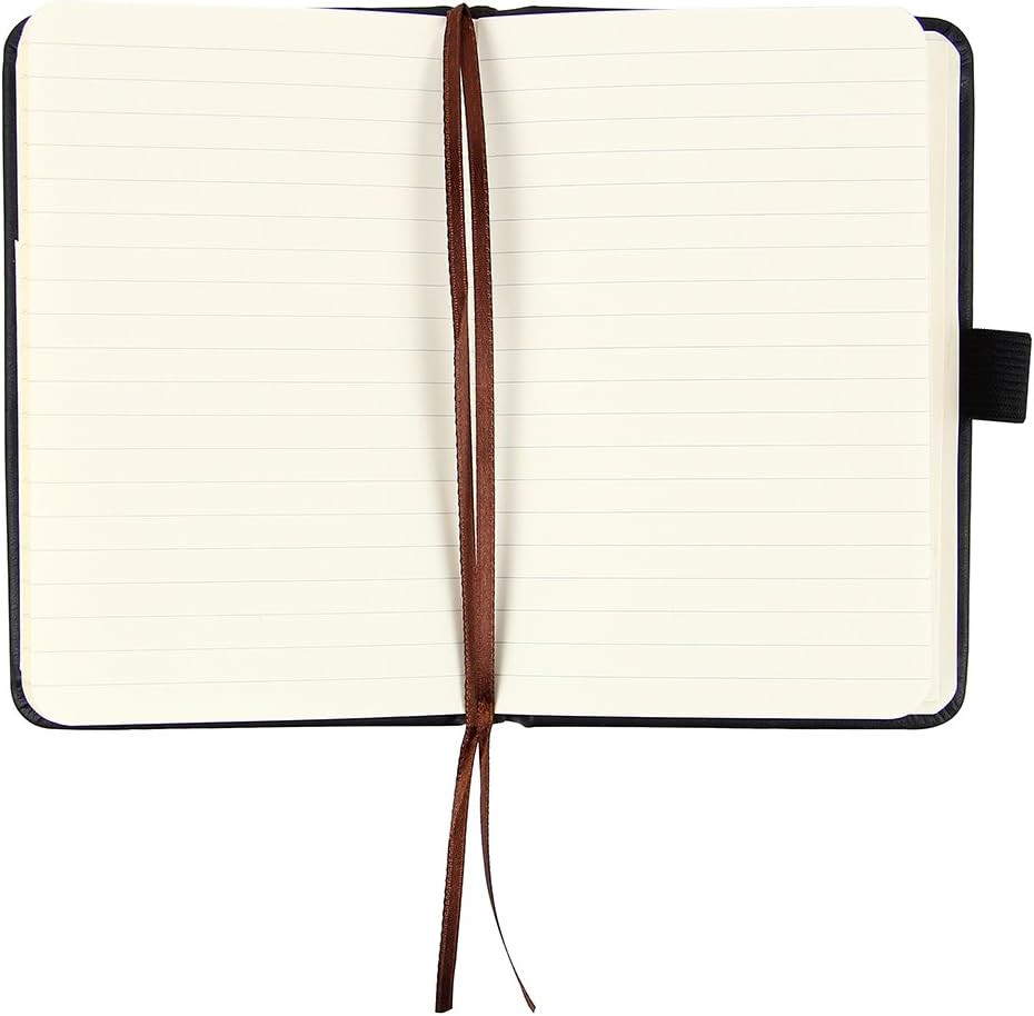 (2-Pack Pocket Notebook 3.5″ X 5.5″, Small Hardcover Journal with Pen Holder, In