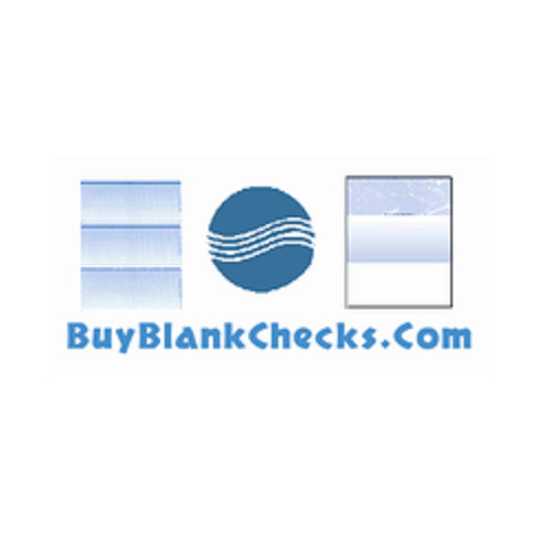 50 Sheets – 150 Checks Blank Check Stock Paper – Blue – Three (3) on a Page