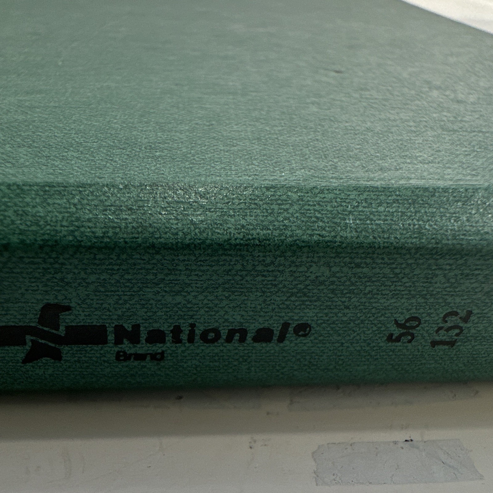 National 56-132 Green Cloth Hardcover Journal Record Book, Numbered Pages