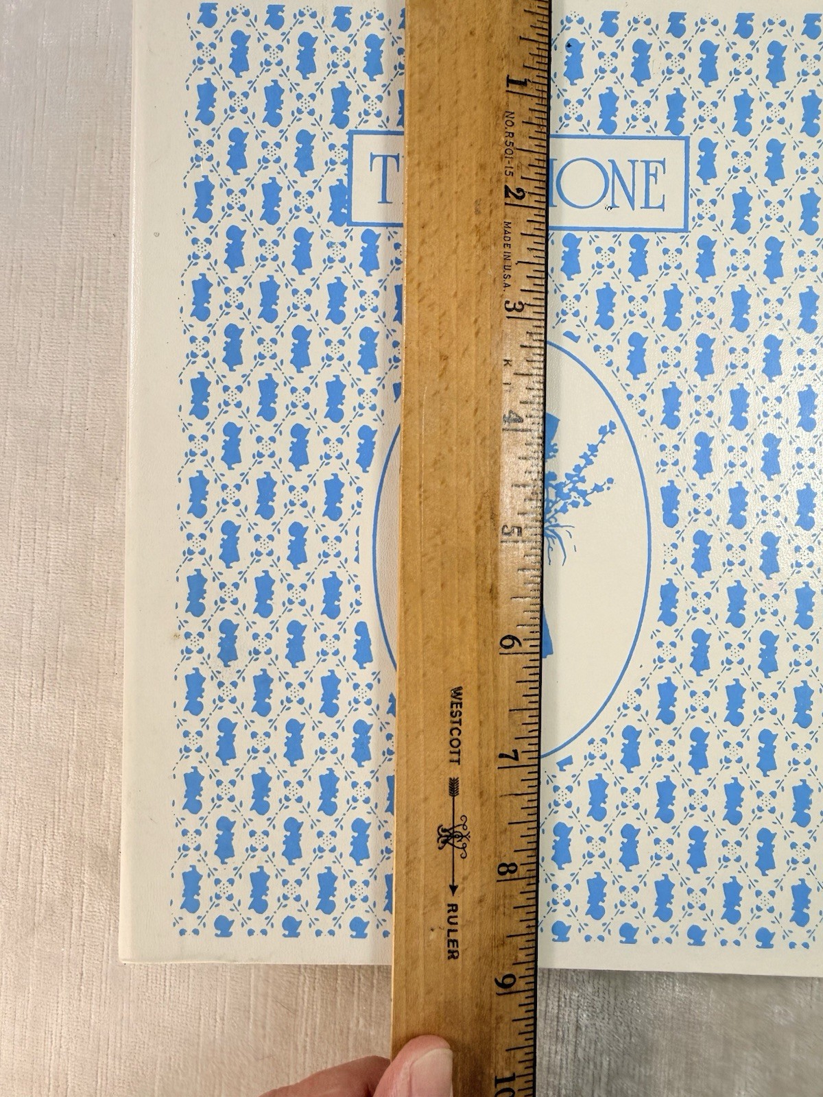 Vintage Holly Hobbie Blue And White Binder Telephone Book Unused 9×6.5 A-Z