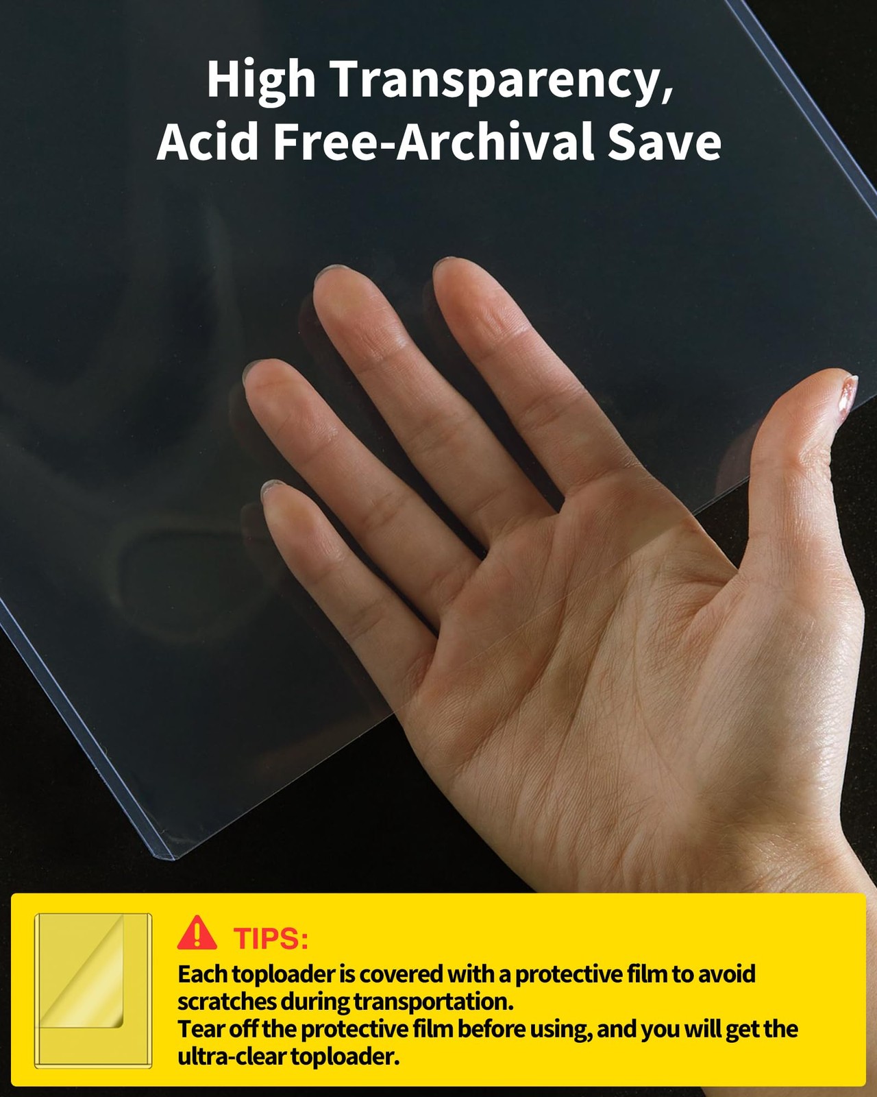 10 Pack 8×10 Toploaders Clear Rigid Photo Document Protector Sleeves