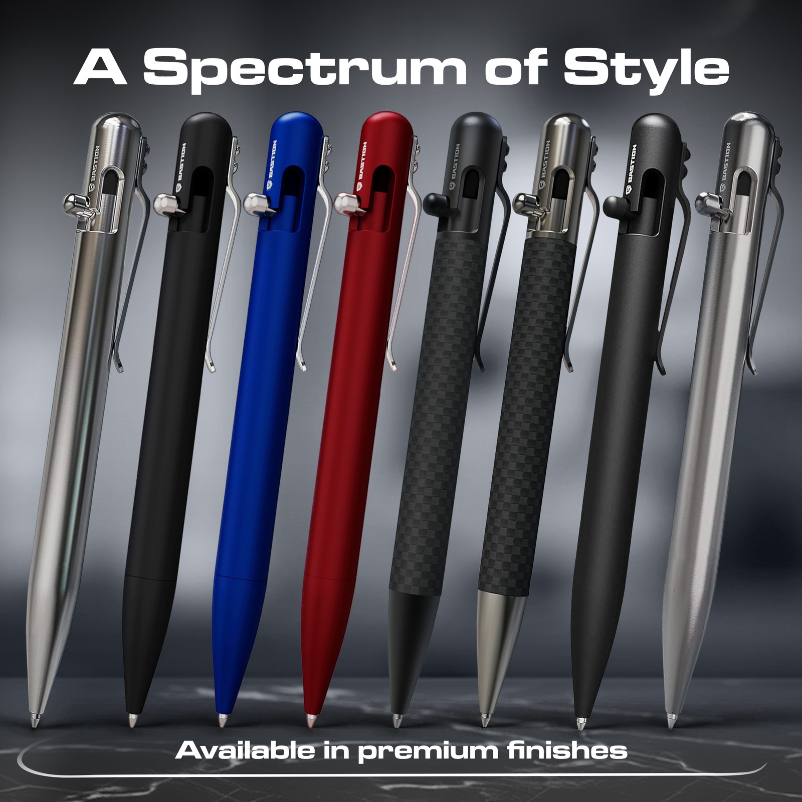 BASTION® Bolt Action Pen | Carbon Fiber Stainless Steel | Official Store