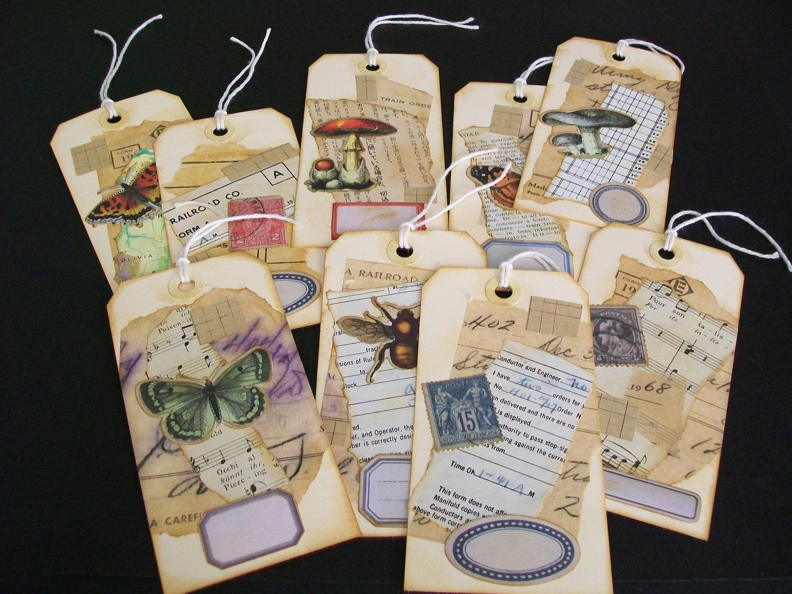 Fabric Junk Journal, Daily Planner, Scrapbook, Handmade Blank Journal 4″x5″x6″x5