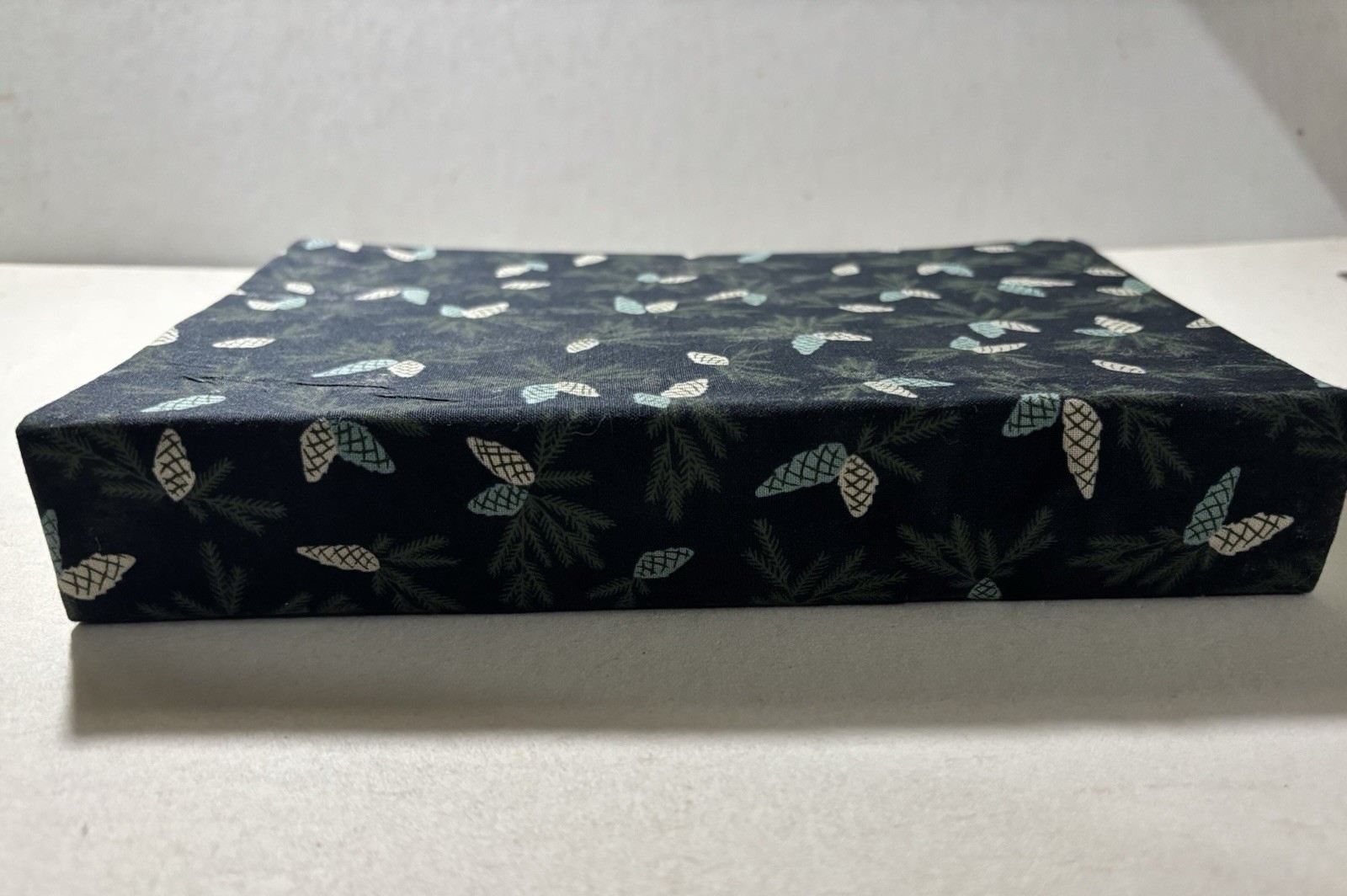 Handmade (fabric) Pinecones Design Blank Watercolor Sketchbook 9in. x 6in