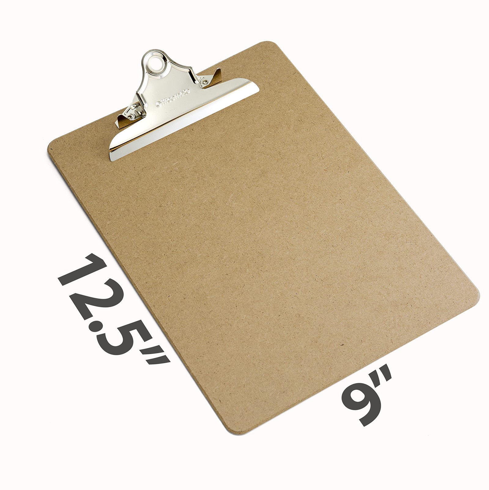 Officemate Recycled Wood Clipboards, 6 Inch Clip, 6 Pack 6 pack, Brown