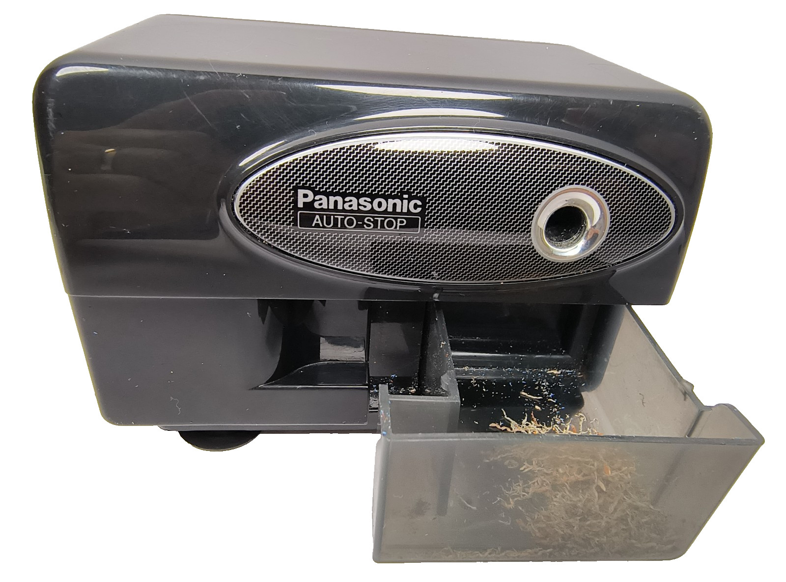 Panasonic Black Electric Pencil Sharpener Model KP-310 Auto Stop Works
