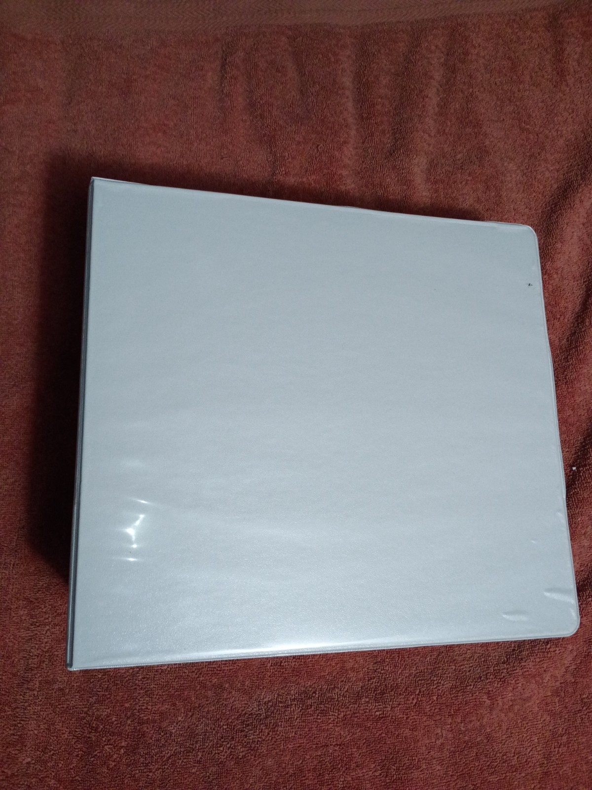 (2x )Quill Heavy Duty 4-inch 3 Ring Binder White Windows/Pockets Bundle