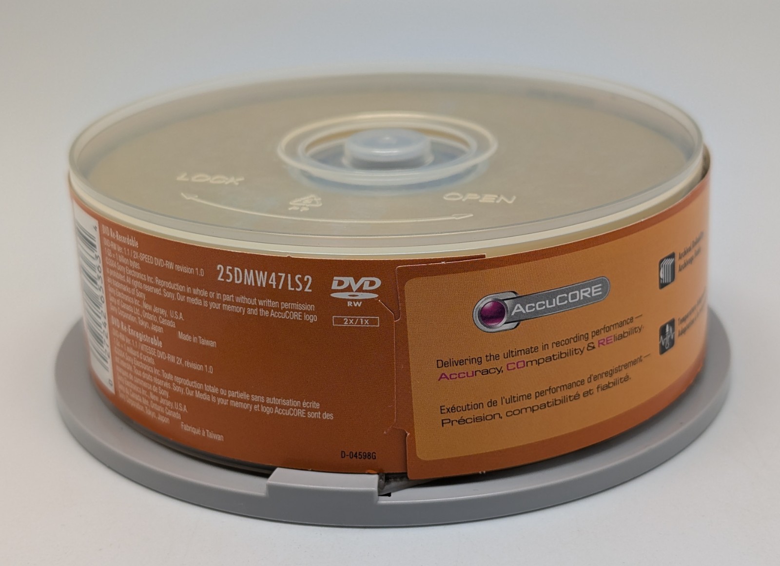 *Opened: 24 Discs Remain* Sony DVD-RW 4.7GB 120Min 1x-2x Blank Rewritable Discs