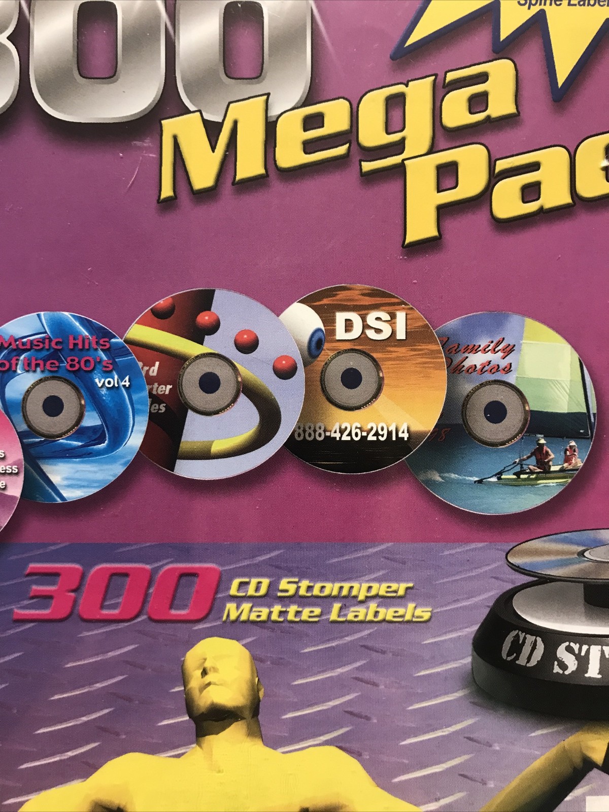 CD Stomper Pro CD Label Refills Mega Pack 300 Matte Labels