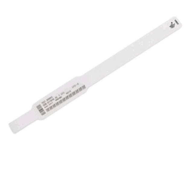 Zebra 10015355K Z-Band UltraSoft Wristband Cartridge Kit (White) – 1″ Width