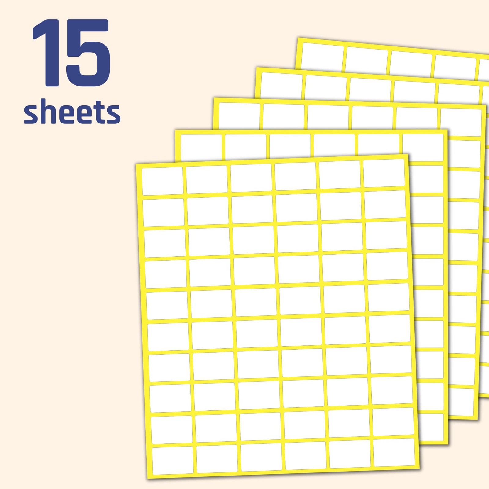 (900 Pack) 0.75″ x 0.5″ – Price Stickers, Small White Labels 900 Pack,