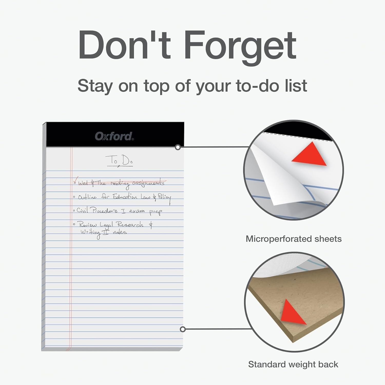 5 x 8 Legal Pads, 12 Pack, Narrow Ruled, White Paper, 50 Sheets Per Writing Pad,