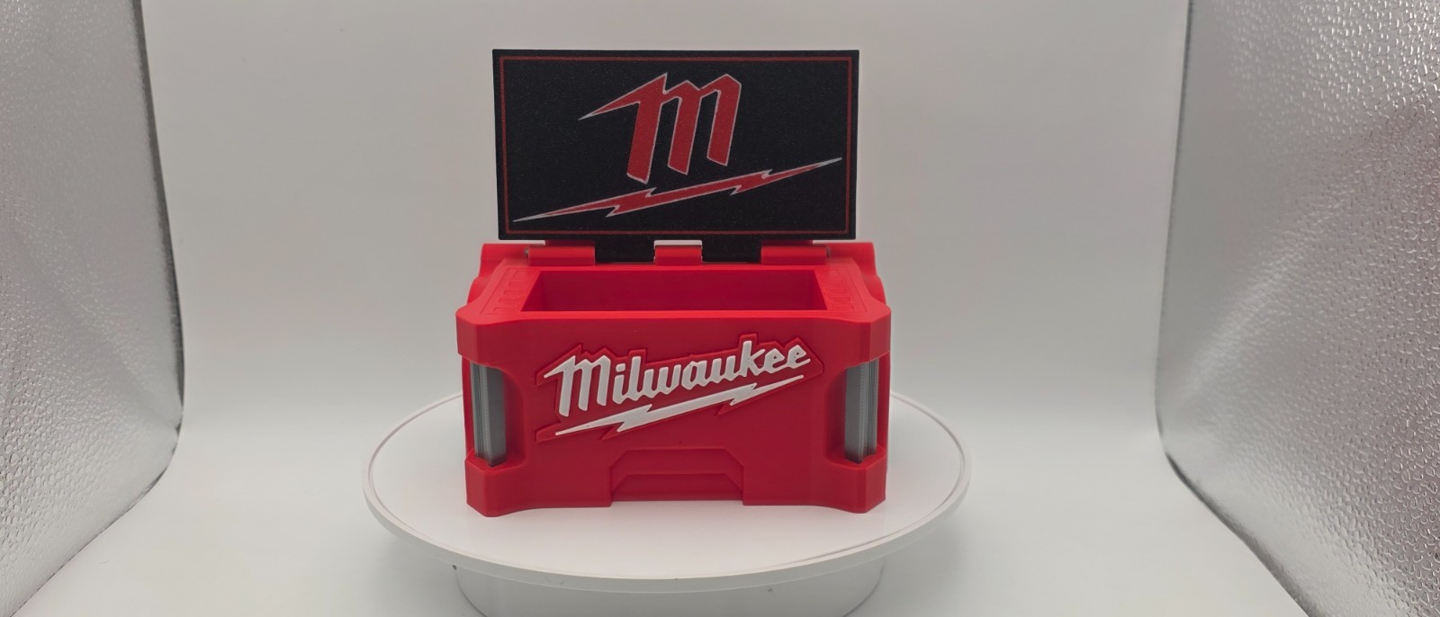 Milwaukee Packout Red Business Card Holder, Model Packout, Card Organizer