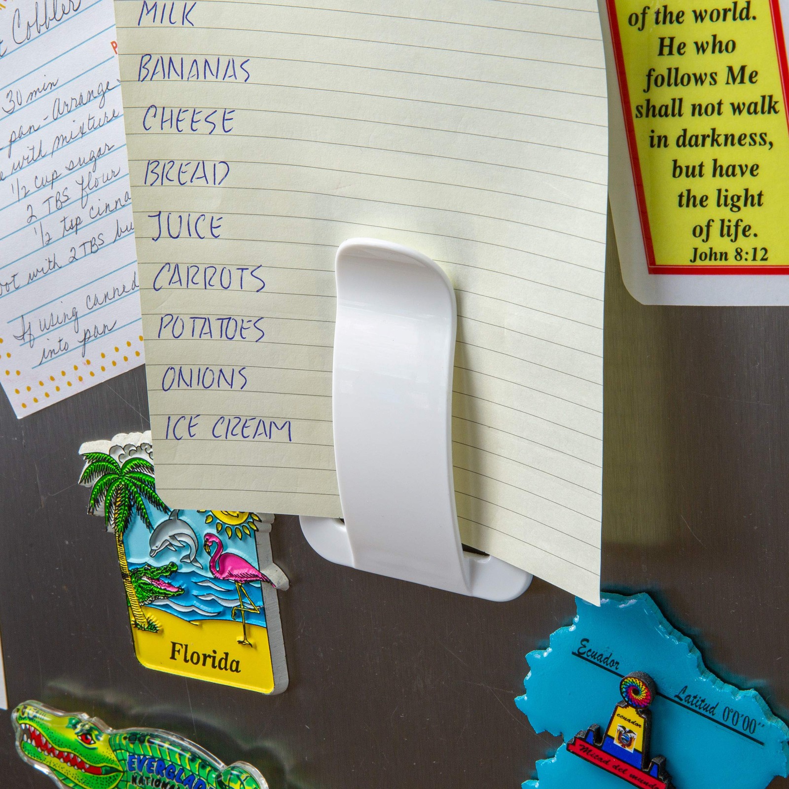 Magnet Plus Magnetic Envelope and Note Holder, White (92551)