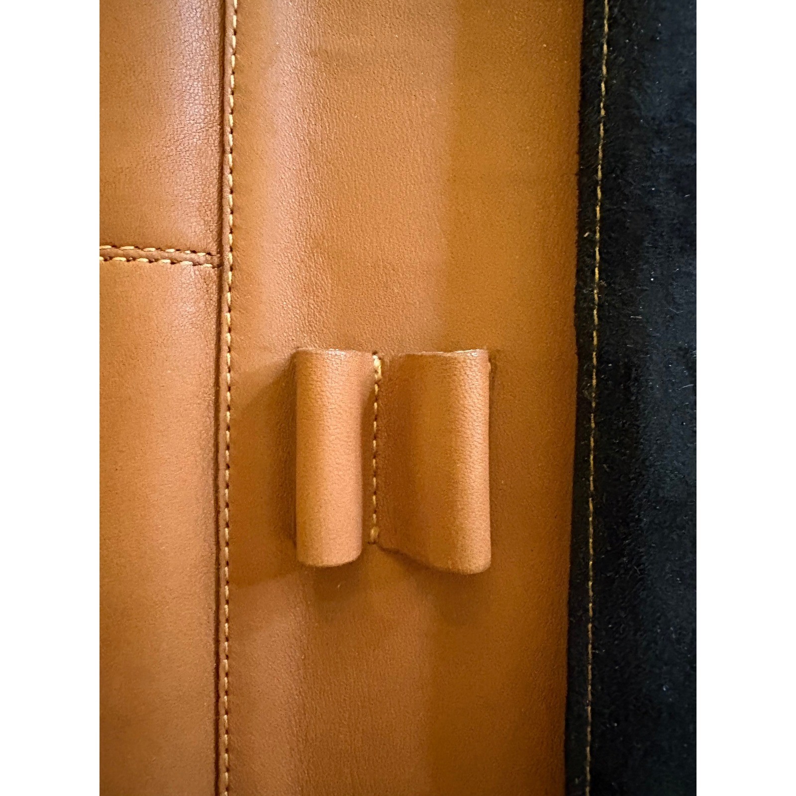 Coach Vintage Tan Leather Zip Around Portfolio Organizer Document Case Tan