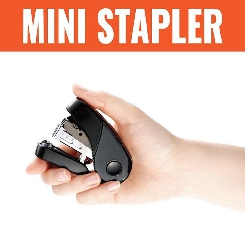 RED Max Flat Clinch Mini Stapler HD-10FL3 Compact/Easy to Use+ 1000 Staples DEAL