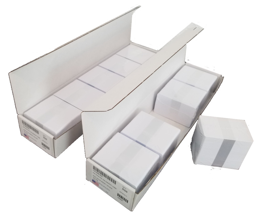 1000 PVC Premier Blank White ID Cards 30mil credit Card Size “Free Exp Shipping”