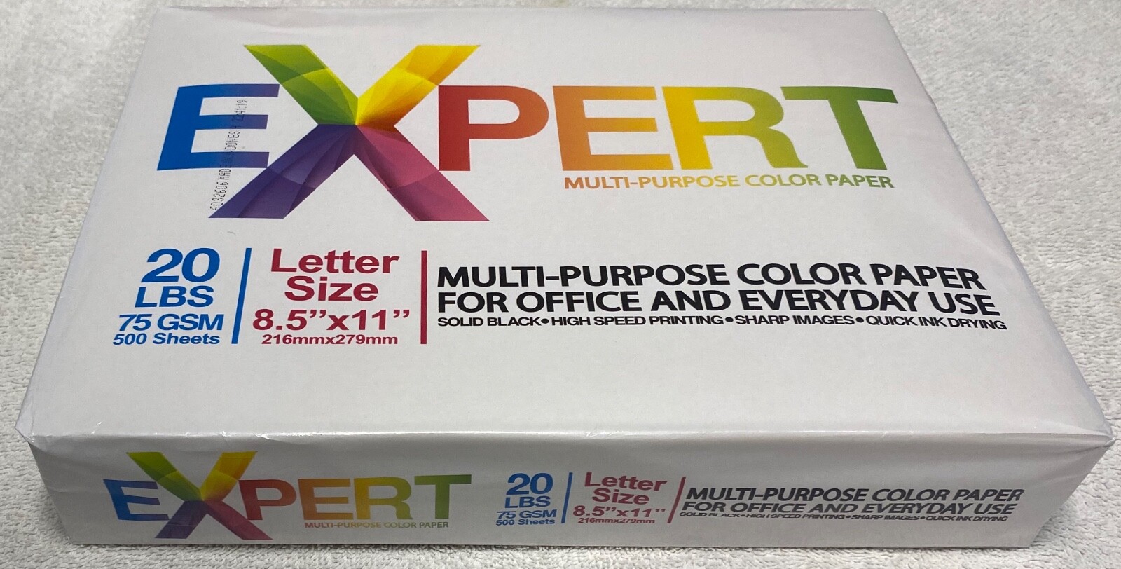 BRIGHT Canary Yellow Copy Paper Expert Multi-Purpose 20lb 500 Sheets SmoothStyle