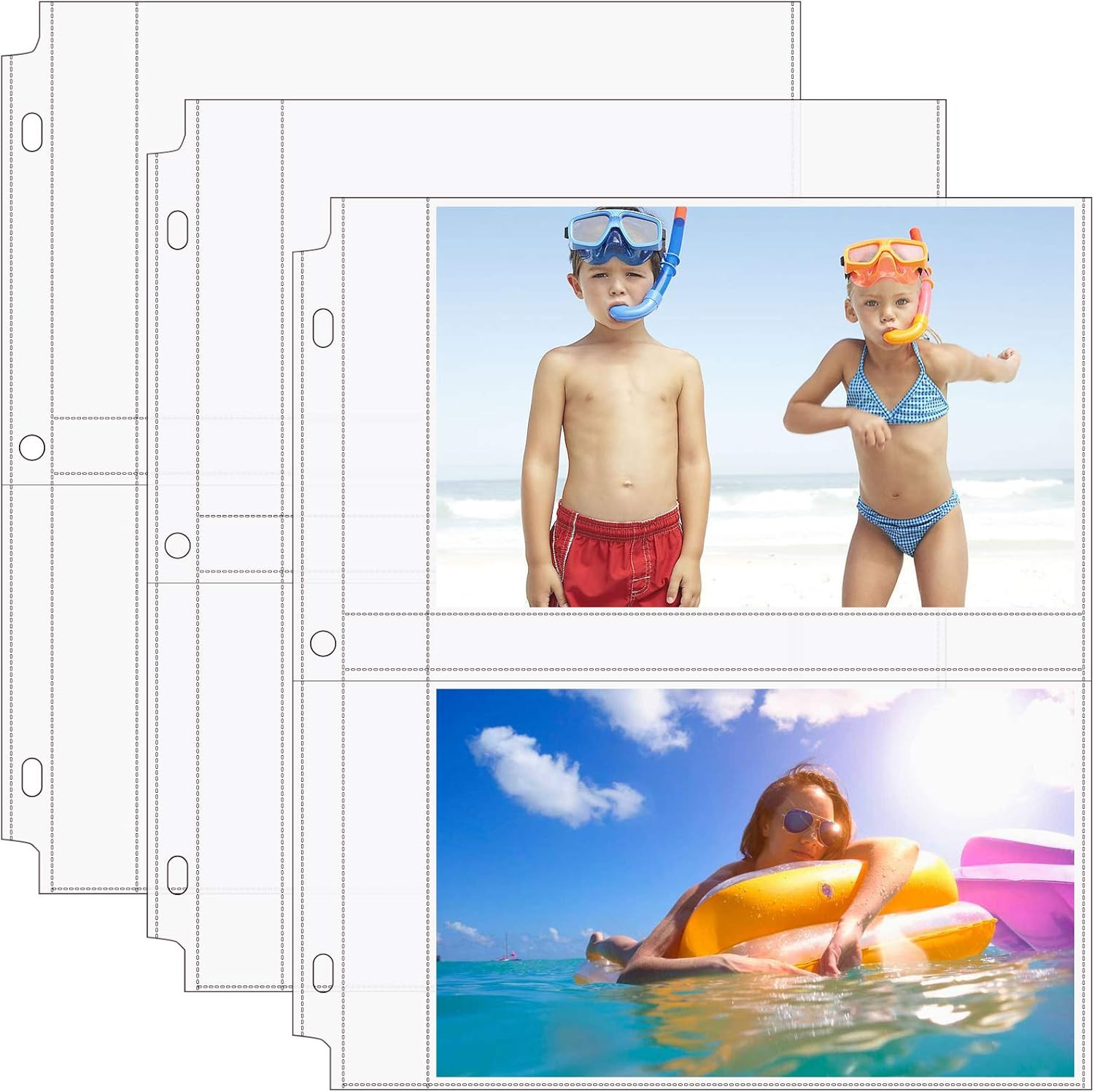 30 Pack 4X6 Photo Sleeves for 3 Ring Binder (180 Pictures), Heavy-Duty Archival