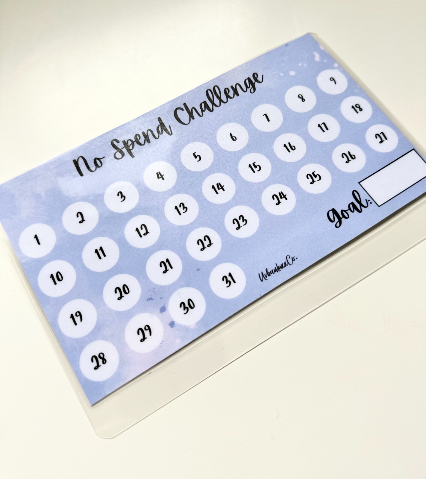 No Spend Savings Challenge Laminated Cash Envelope Budget Tracking You Pick