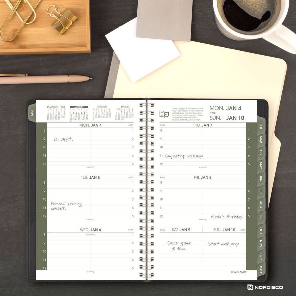 2026 At-A-Glance 70-100G Weekly Monthly Appointment Book, 5 x 8″