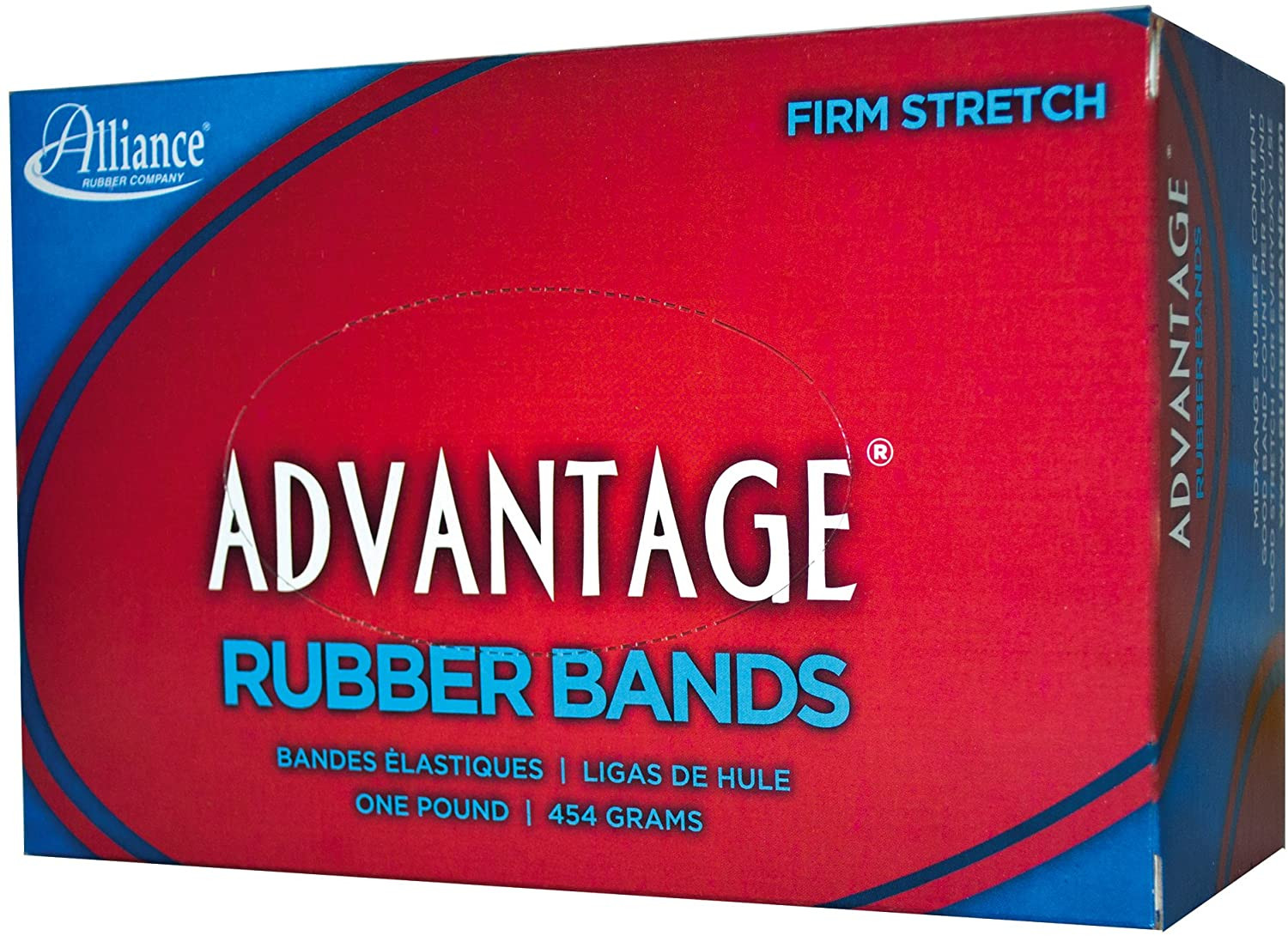 Alliance Rubber 26745 Advantage Rubber Bands Size #74 1 lb Box Contains Approx.