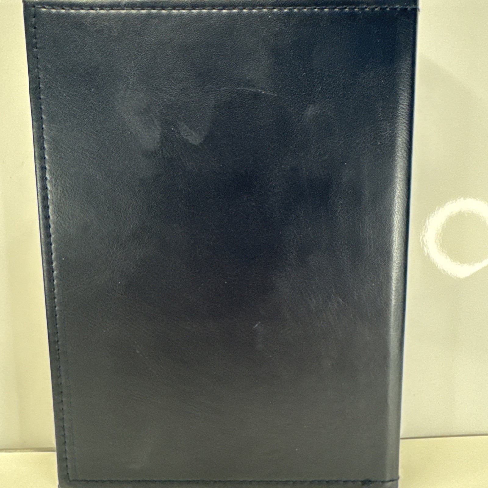 Flower Journal/ Notebook Navy Blue Faux Leather Lined Paper Beautiful Journal