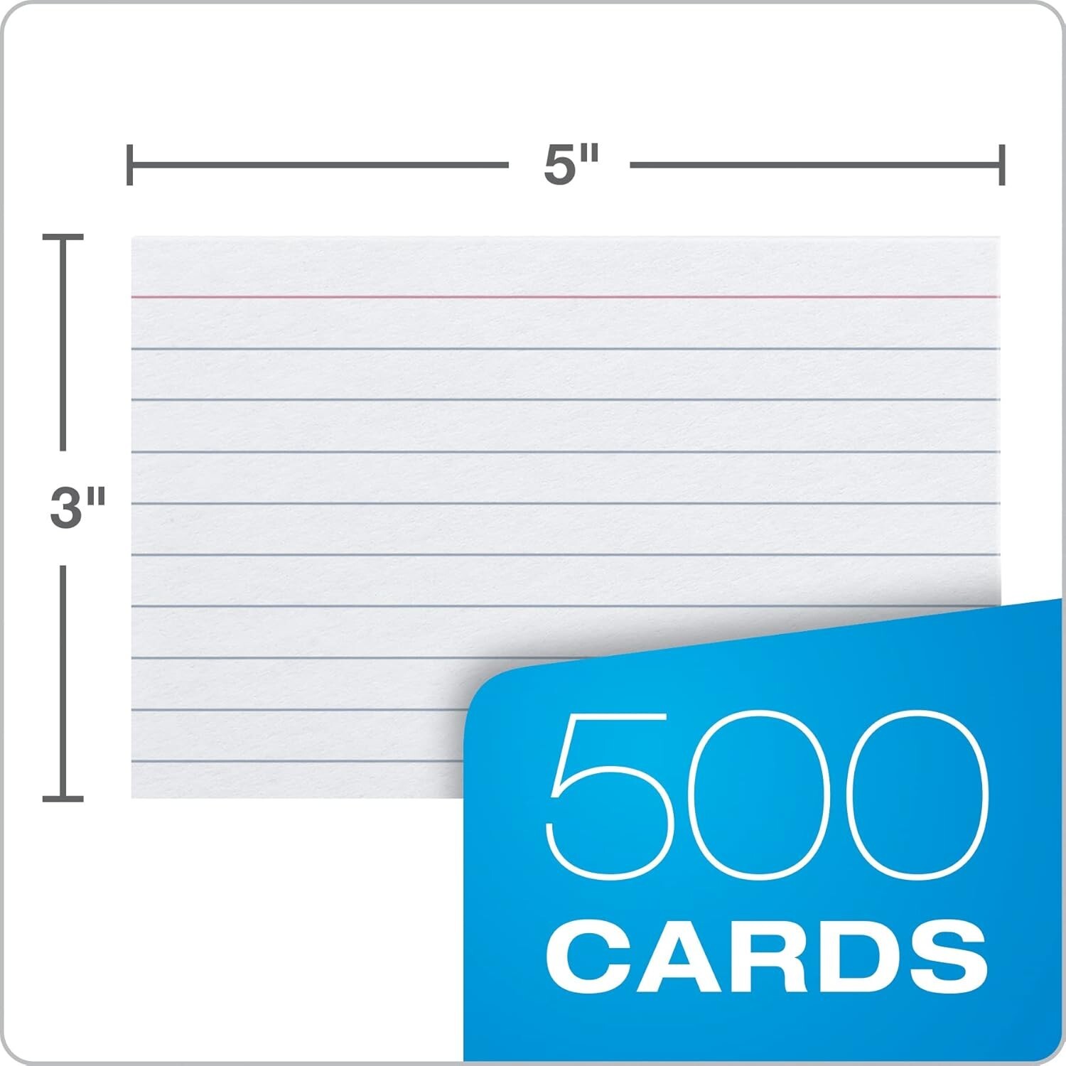 Index Cards 500 Pack 3×5 Index Cards Blank on Both Sides White 5 Packs