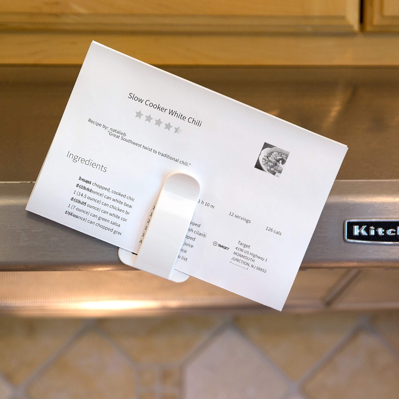 Magnet Plus Magnetic Envelope and Note Holder, White (92551)