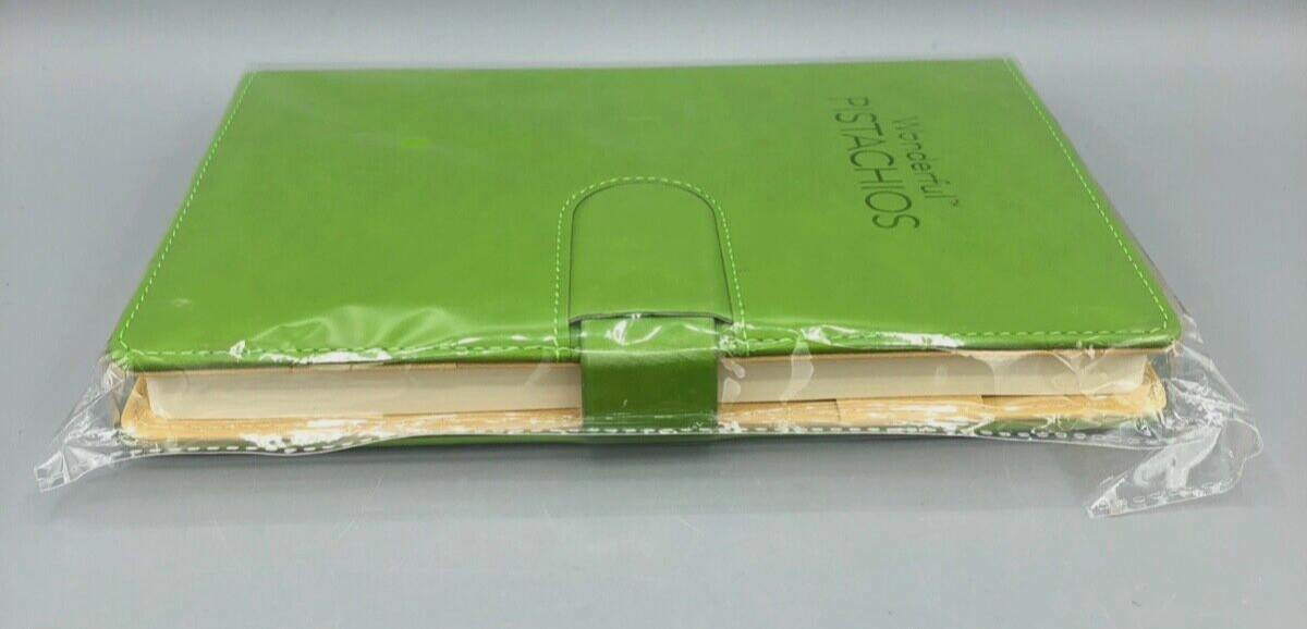 Wonderful Pistachios Green Padded Blank Lined Paper Notebook￼ Journal NEW