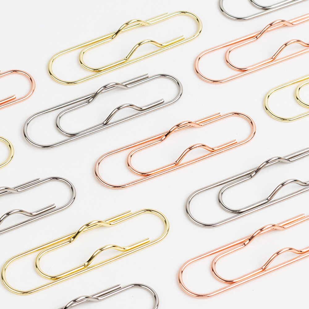 Paper Fix Clips Paper Clips Pen Holder Clips Notebook Pin Multifunctional Met❄