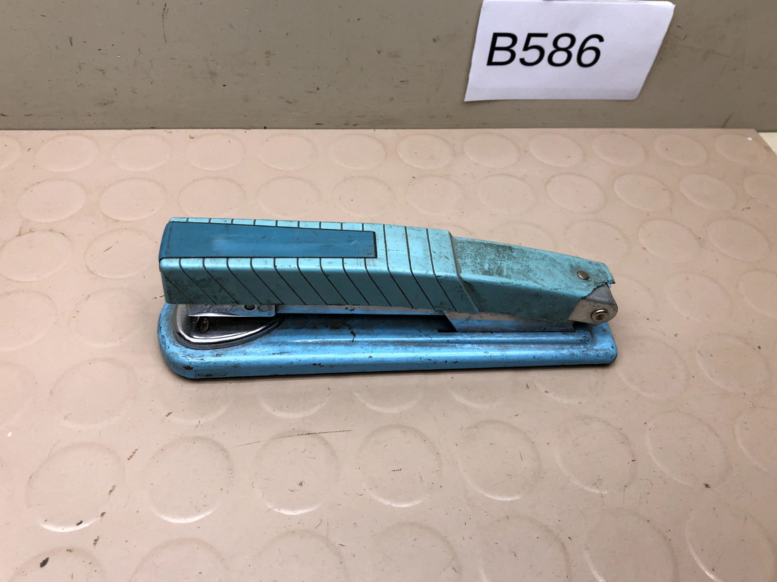 Vintage Dart Model 450 Blue Heavy Duty Stapler Ace Fastener Co. WORKS