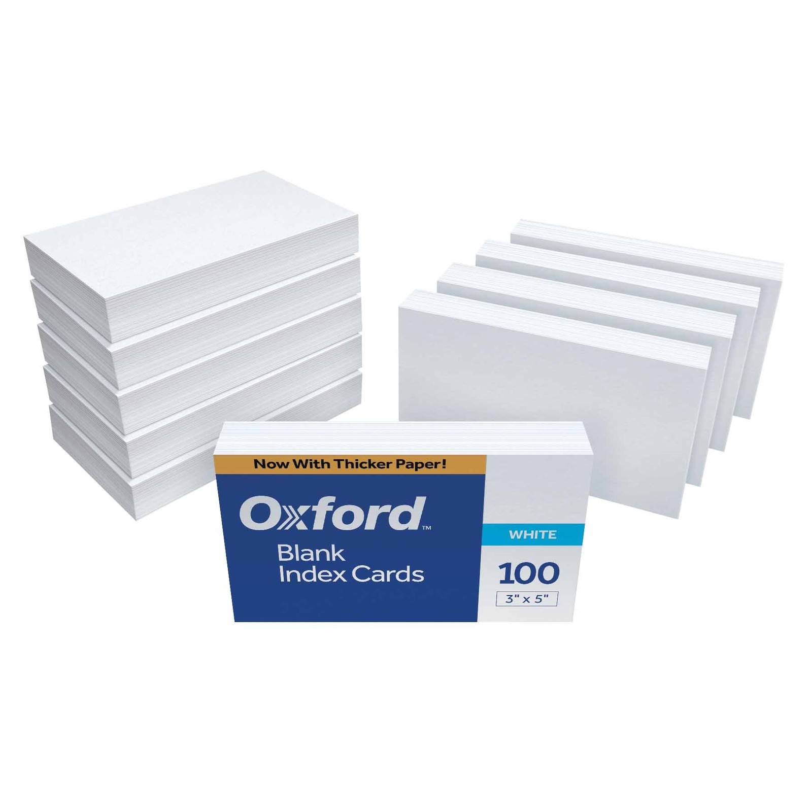 Oxford 30 (1000 PK) Blank Index Cards, 3″ x 5″, 3 x 5, 1000 Count, White