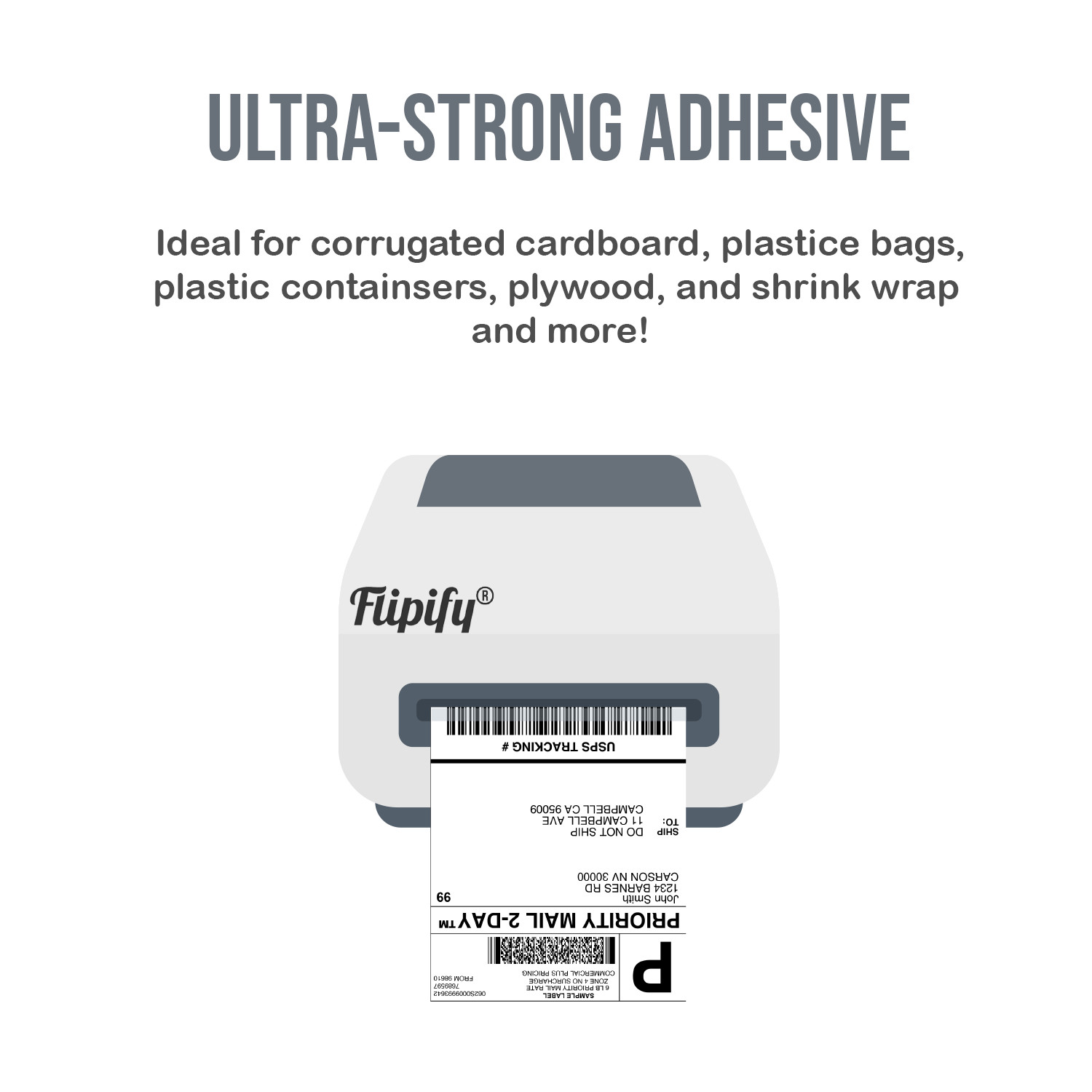 4000 Fanfold 4×6 Direct Thermal Labels Shipping / Barcode Labels Zebra UPS