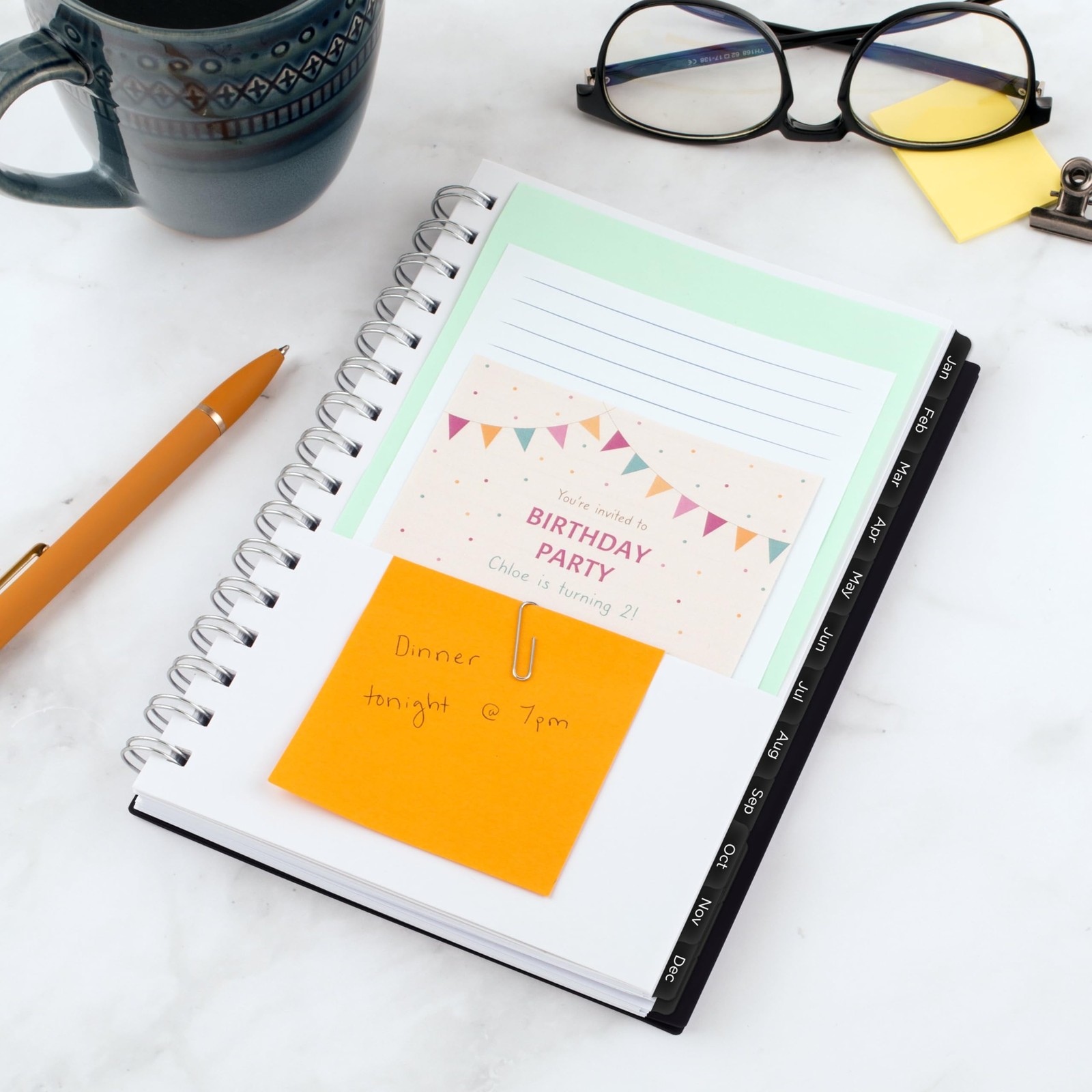 2026 Planner, Weekly & Monthly, 15-Month, 5-1/2″ x 8-1/2″, Small, Basic, Blac…