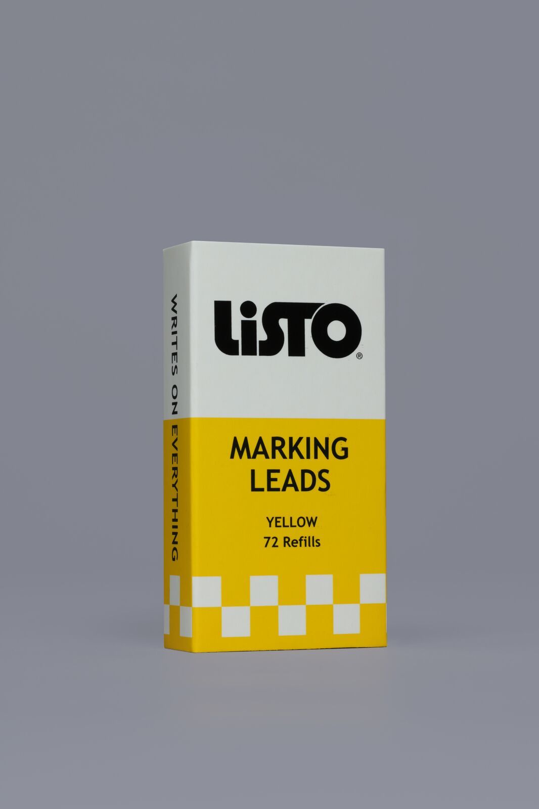 Brand New – 15 Boxes of Listo Yellow Refill Pencil Lead (72 Per Box), No. 162B