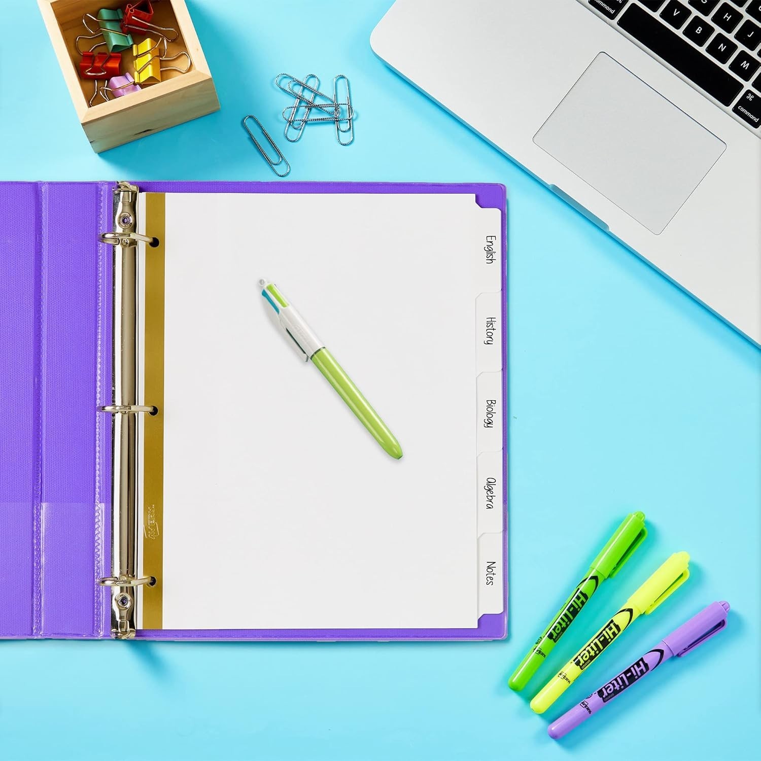 Avery 23075 Big Tab Write Erase Dividers 5 Tab 48 Sets White