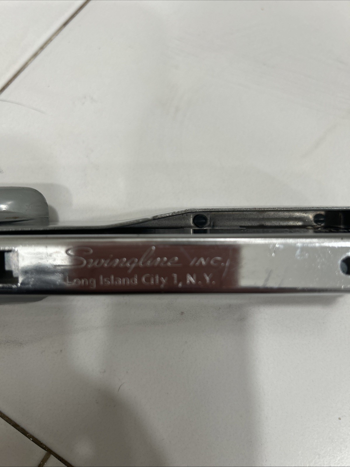 Vintage Swingline Stapler #27 1950s Retro 8 1/2″ Grey Desk Long Island NY Works