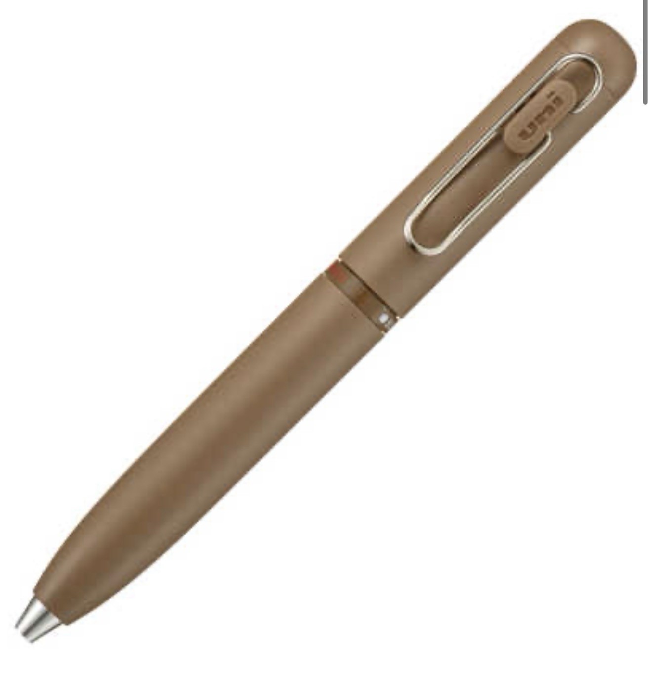 Uni-Ball One 3 set of 2 Brick Red 0.5mm Sugar Brown 0.38mm 3-Color Pen