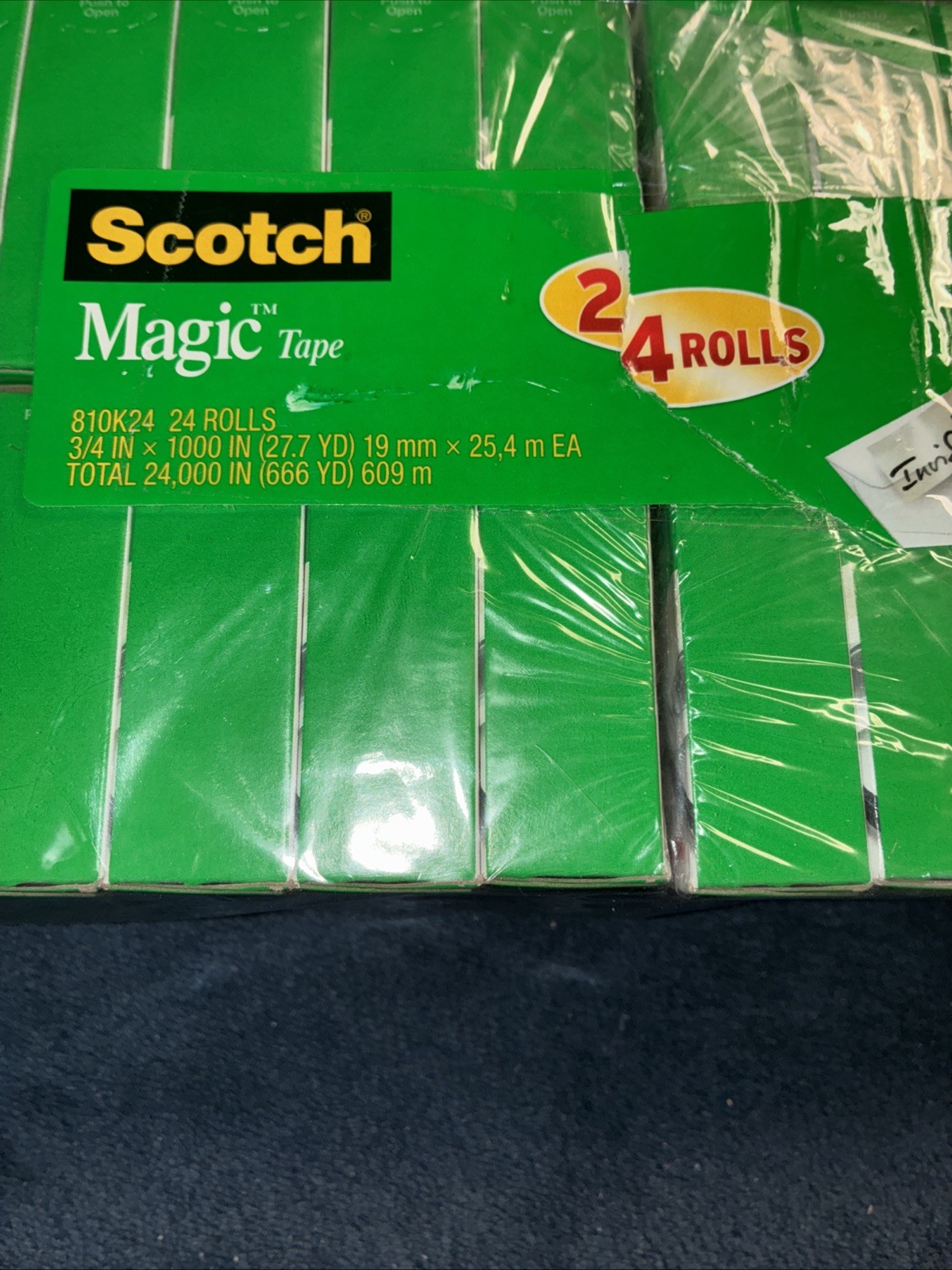 Scotch Magic Tape Value Pack 3/4″ x 1000″ 1″ Core Clear 24/Pack 810K24