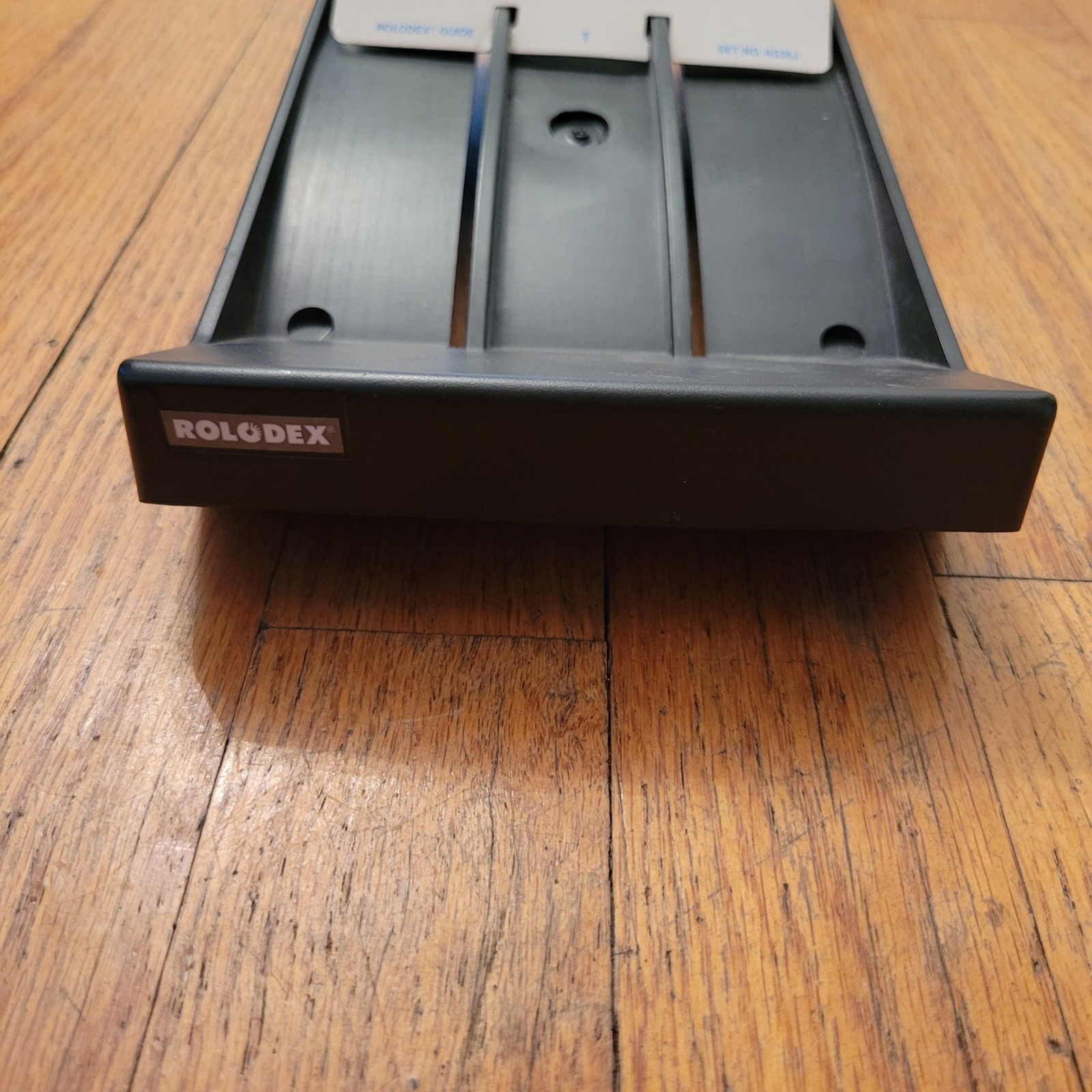Rolodex Card File Organizer Black NVIP-35 Vintage Office Memorydex Retro USA